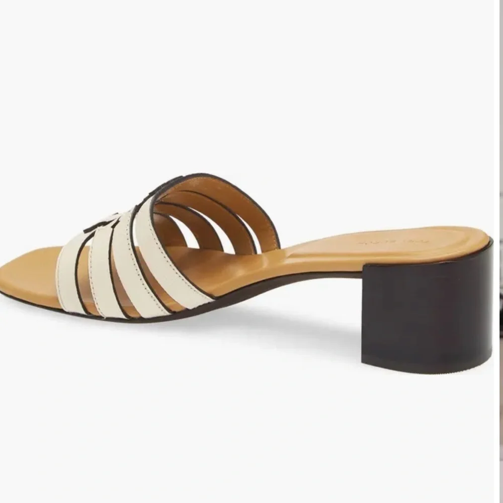 NEW Tory Burch Ines Cage BLOCK HEEL size 8.5